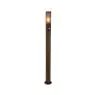 Eglo Pedestal Lamp Helsinki Stainless Steel Brown| IP65 - Suitable for 1x E27 - Motion Sensor