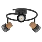 Ledvance LED Decor Spot Cork Steel Spiral Black 10W 690lm - 827 Extra Warm White | Dimmable