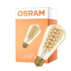 Osram Vintage 1906 LED E27 Edison Filament Gold 8.8W 806lm - 824 Extra Warm White | Dimmable - Replaces 60W