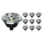 Multipack 10x Noxion Lucent LED Spot GU10 AR111 15W 850lm 40D - 930 Warm White | Best Colour Rendering - Dimmable -  Replaces 75W