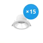 Multipack 15x Noxion LED Downlight Apollo 9W 1100lm 60D - 830 Warm White | 145mm - Cutout 120mm - UGR 