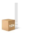 Multipack 10x Noxion Lucent PL-S LED  6W - 830 Warm White | 4-Pin - Replaces 11W