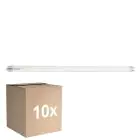 Multipack 10x Sylvania ToLEDo Superia LED Tube T8 (EM/Mains) Ultra Efficiency 16.8W 3100lm - 840 Cool White | 120cm - Replaces 36W