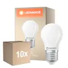 Multipack 10x Ledvance Classic LED E27 Pear Frosted 3.4W 470lm - 827 Extra Warm White | Dimmable - Replaces 40W