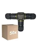 Multipack 50x Noxion Waterproof Quick T Connector  - 3 pole