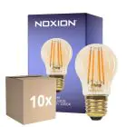 Multipack 10x Noxion Lucent Lustre LED E27 Filament Amber 4.5W 400lm - 822 Extra Warm White | Dimmable - Replaces 35W