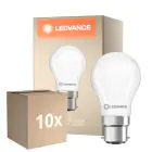 Multipack 10x Ledvance Classic LED B22 Pear Frosted 3.4W 470lm - 827 Extra Warm White | Replaces 40W