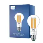 Philips MASTER LED Bulb Ultra Efficient E27 Pear Clear 4W 840lm - 827 Extra Warm White | Dimmable - Replaces 60W