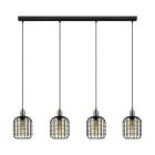 Eglo Pendant Chisle Steel Black | IP20 - Suitable for 4x E27 