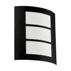 Eglo Wall Light City Steel Black | IP44 - Suitable for 1x E27