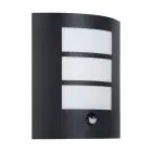 Eglo Wall Light City Steel Black | IP44 - Suitable for 1x E27 - Motion Sensor